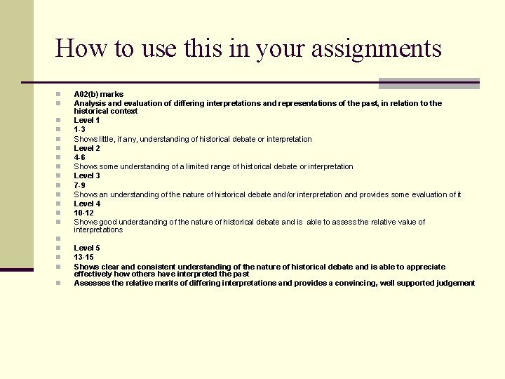 How to use this in your assignments n n n n n A 02(b)