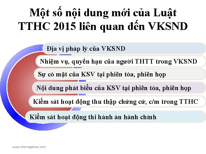 Một số nội dung mới của Luật TTHC 2015 liên quan đến VKSND Địa