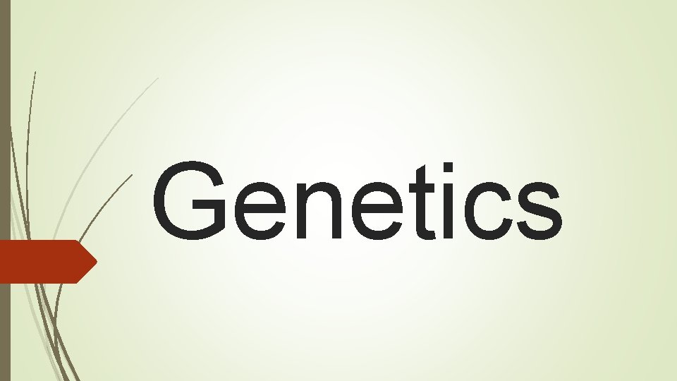 Genetics 