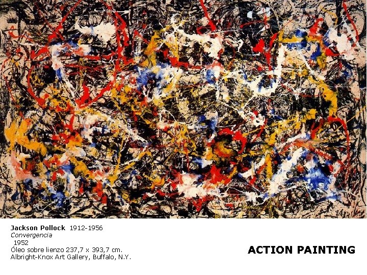 Jackson Pollock 1912 -1956 Convergencia 1952 Óleo sobre lienzo 237, 7 x 393, 7