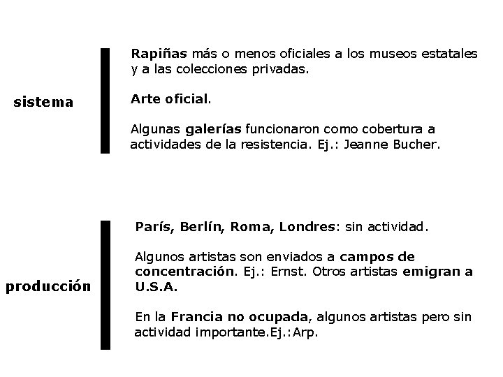Rapiñas más o menos oficiales a los museos estatales y a las colecciones privadas.