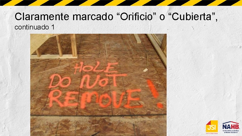 Claramente marcado “Orificio” o “Cubierta”, continuado 1 La pintura naranja brillante es una buena