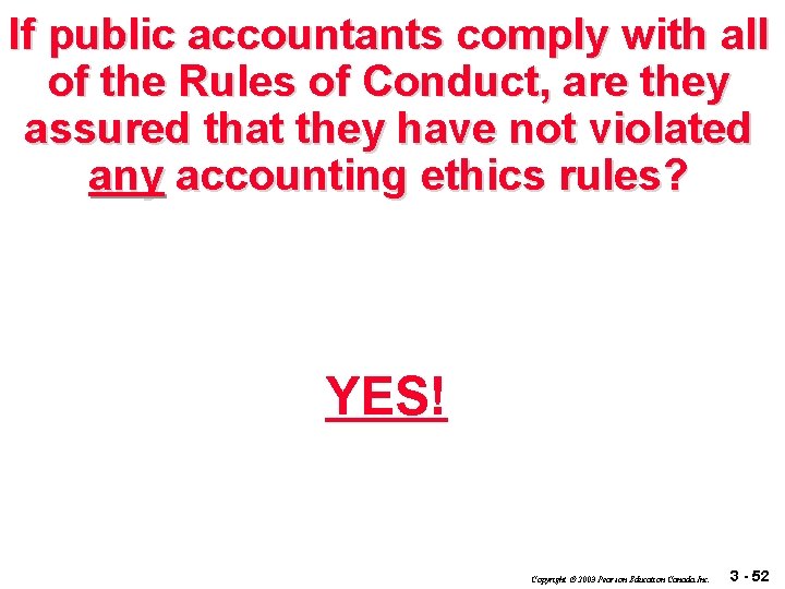 If public accountants comply with all of the Rules of Conduct, are they assured