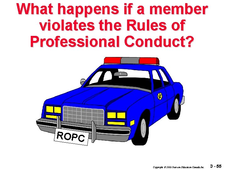 What happens if a member violates the Rules of Professional Conduct? ROPC Copyright 2003