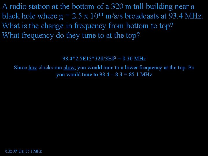 A radio station at the bottom of a 320 m tall building near a