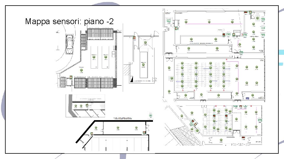 Mappa sensori: piano -2 