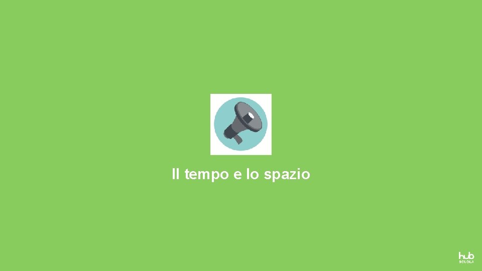 Il tempo e lo spazio 