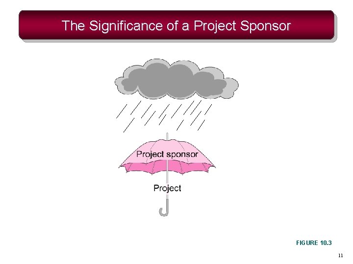 The Significance of a Project Sponsor FIGURE 10. 3 11 