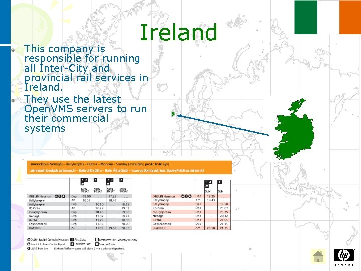 Ireland This company is responsible for running all Inter-City and provincial rail services in