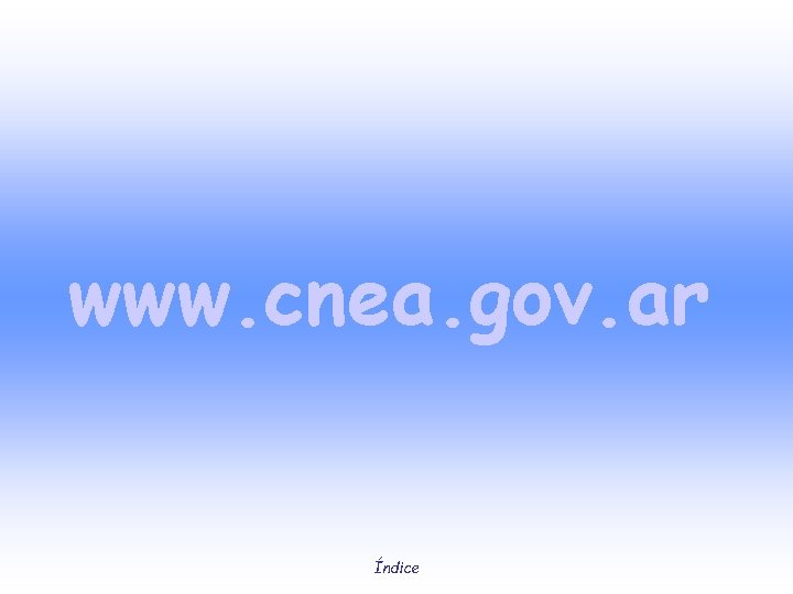 www. cnea. gov. ar Índice 