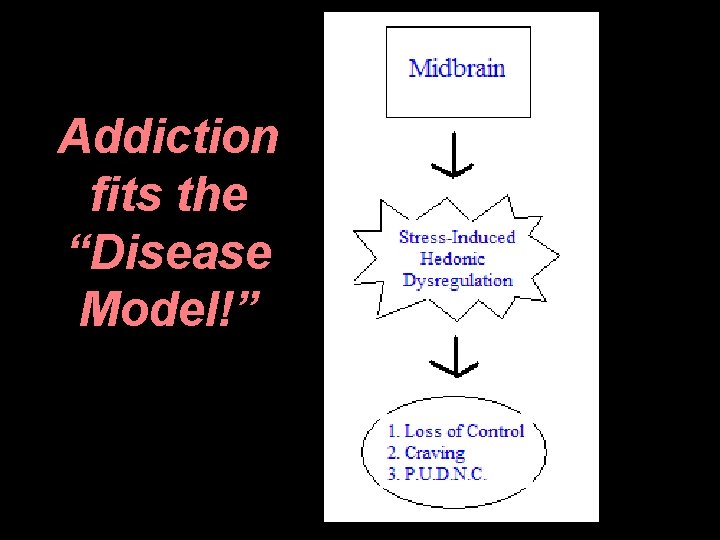 Addiction fits the “Disease Model!” 