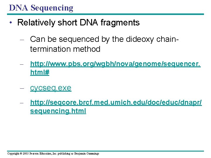 Chapter 20 Dna Technology And Genomics Power Point