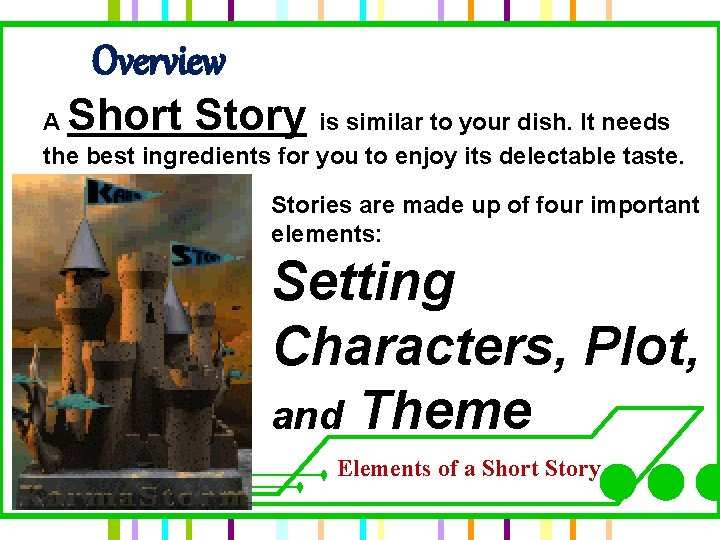 Overview Short Story A is similar to your dish. It needs the best ingredients