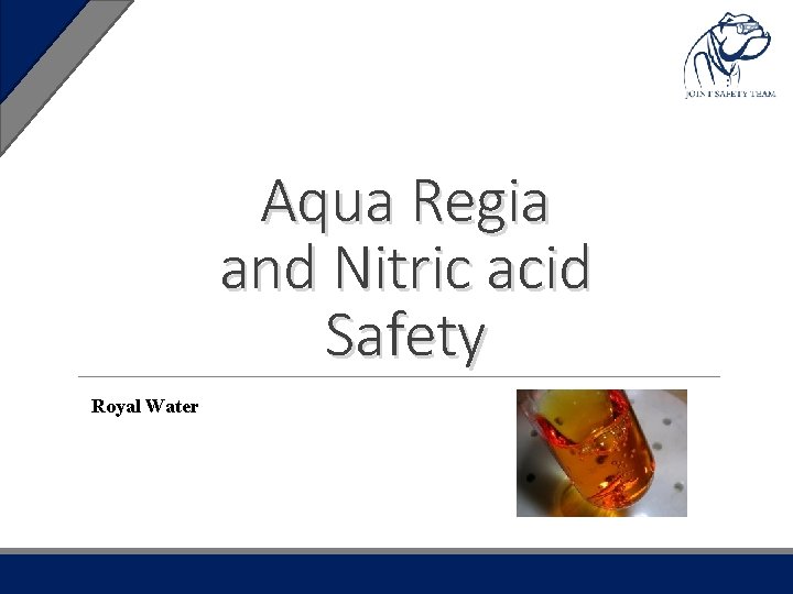 Aqua Regia and Nitric acid Safety Royal Water 