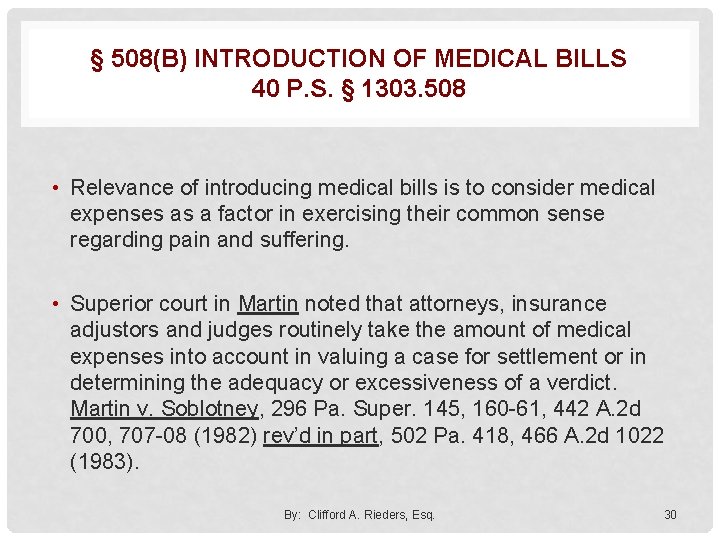 § 508(B) INTRODUCTION OF MEDICAL BILLS 40 P. S. § 1303. 508 • Relevance