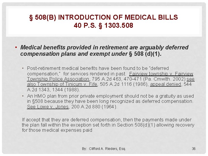 § 508(B) INTRODUCTION OF MEDICAL BILLS 40 P. S. § 1303. 508 • Medical