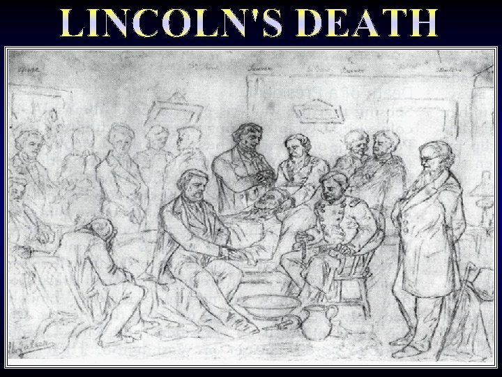 Sketch of Lincoln’s death 