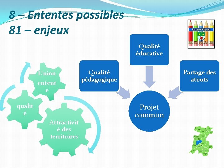 8 – Ententes possibles 81 – enjeux Qualité éducative Union entent e qualit é