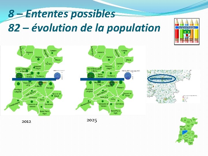 8 – Ententes possibles 82 – évolution de la population 2012 2025 