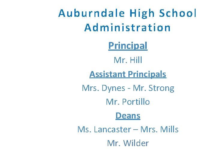 AHS Orientation INSPIRING GREATNESSS Auburndale High School