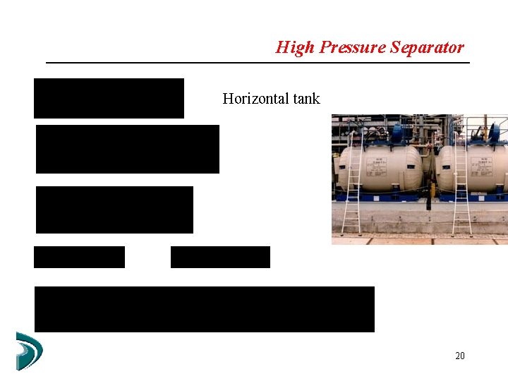 High Pressure Separator Horizontal tank 20 