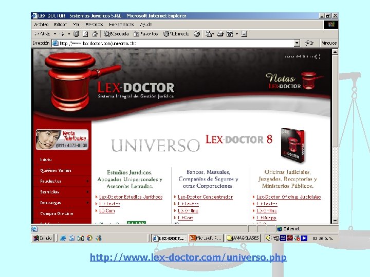 http: //www. lex-doctor. com/universo. php 