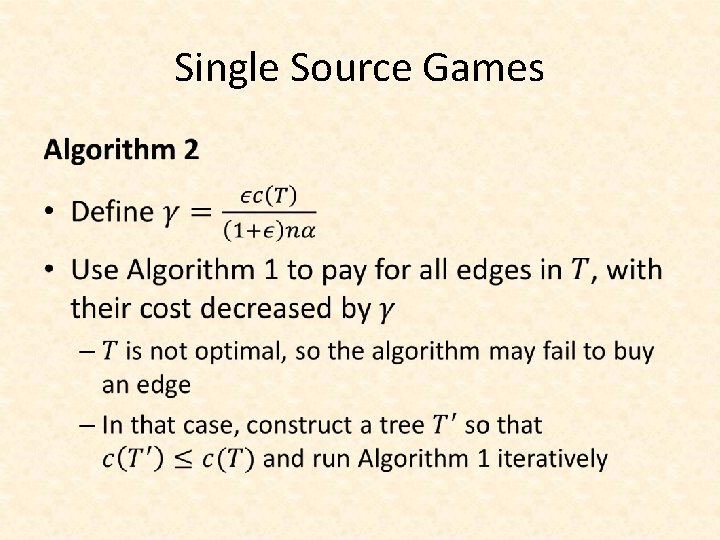 Single Source Games • 