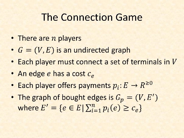 The Connection Game • 