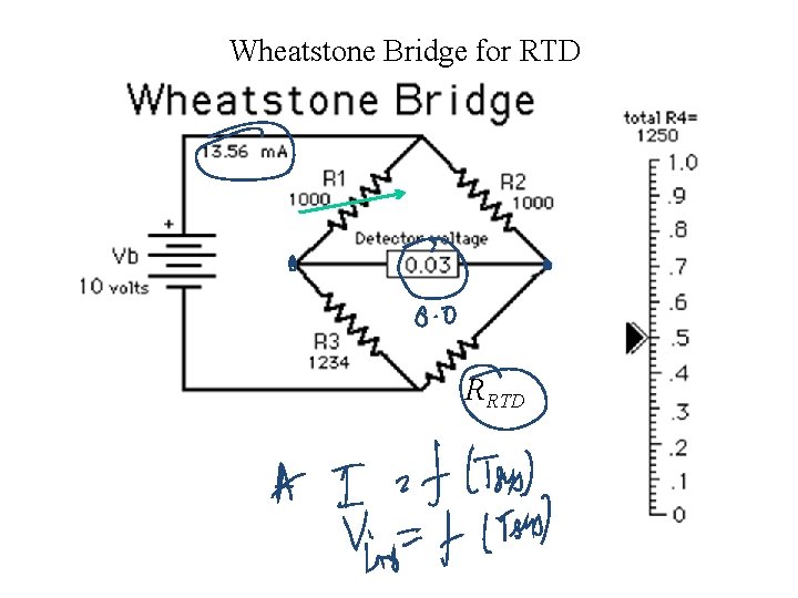 Wheatstone Bridge for RTD RRTD 