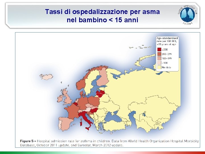 Tassi di ospedalizzazione per asma nel bambino < 15 anni 