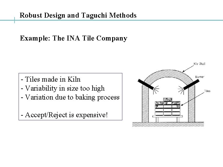 Robust Design and Taguchi Methods Example: The INA Tile Company - Tiles made in