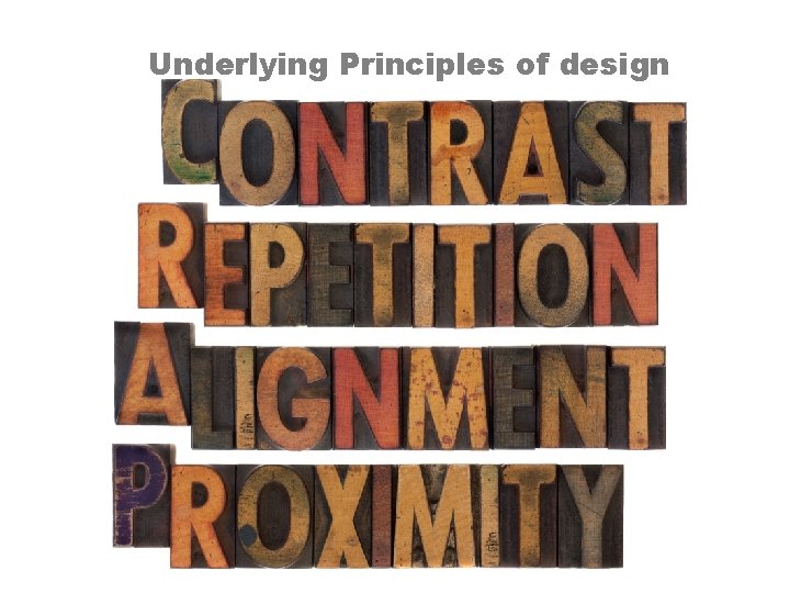 Underlying Principles of design 
