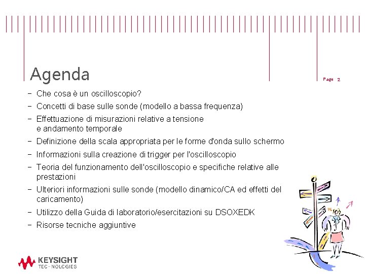 Agenda − Che cosa è un oscilloscopio? − Concetti di base sulle sonde (modello