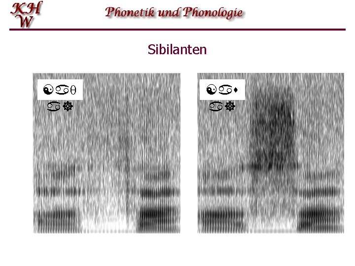 Sibilanten [aθ a] [as a] 