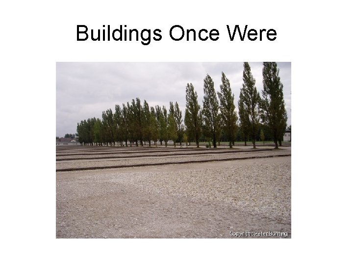 Buildings Once Were Buildings Once Were