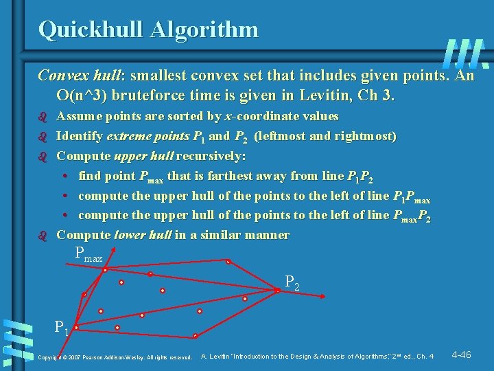 Quickhull Algorithm Convex hull: smallest convex set that includes given points. An O(n^3) bruteforce