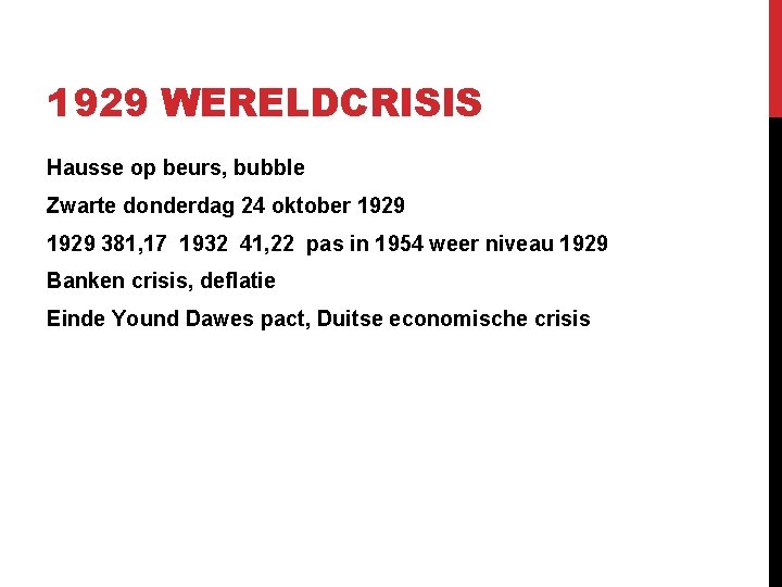 1929 WERELDCRISIS Hausse op beurs, bubble Zwarte donderdag 24 oktober 1929 381, 17 1932