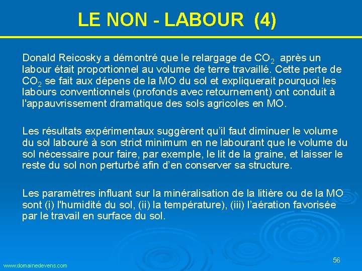 LE NON - LABOUR (4) Donald Reicosky a démontré que le relargage de CO LE NON - LABOUR (4) Donald Reicosky a démontré que le relargage de CO