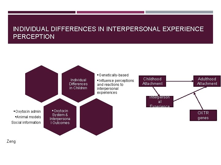 INDIVIDUAL DIFFERENCES IN INTERPERSONAL EXPERIENCE PERCEPTION Individual Differences in Children Genetically-based Influence perceptions and INDIVIDUAL DIFFERENCES IN INTERPERSONAL EXPERIENCE PERCEPTION Individual Differences in Children Genetically-based Influence perceptions and