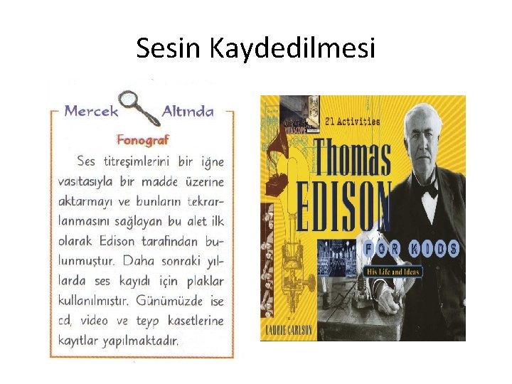 Sesin Kaydedilmesi Sesin Kaydedilmesi
