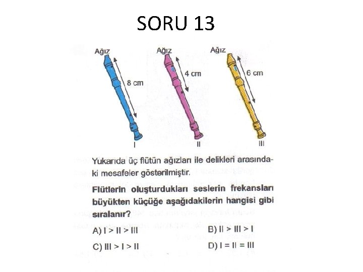 SORU 13 SORU 13