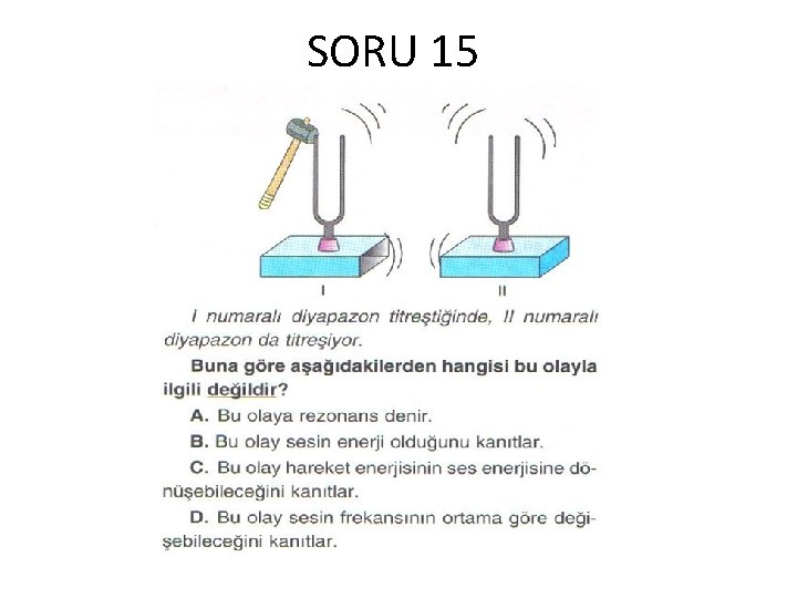 SORU 15 SORU 15