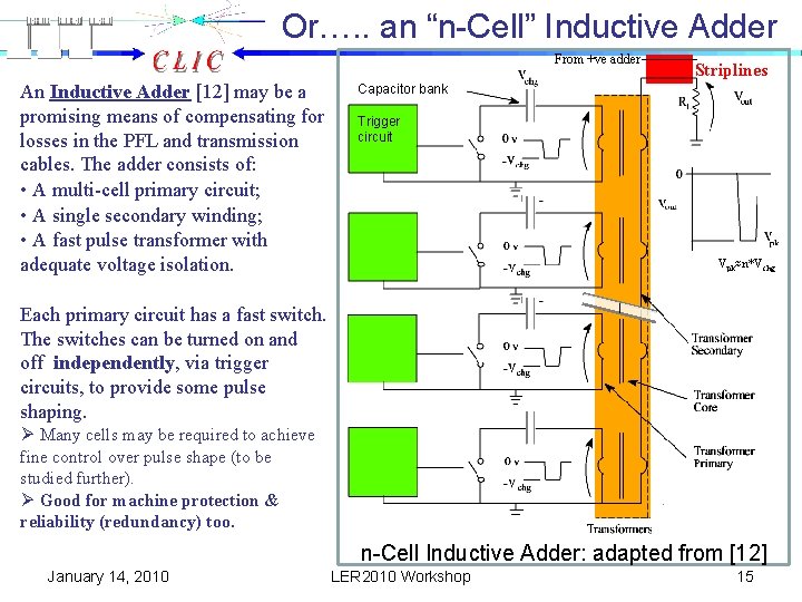 Or…. . an “n-Cell” Inductive Adder From +ve adder An Inductive Adder [12] may