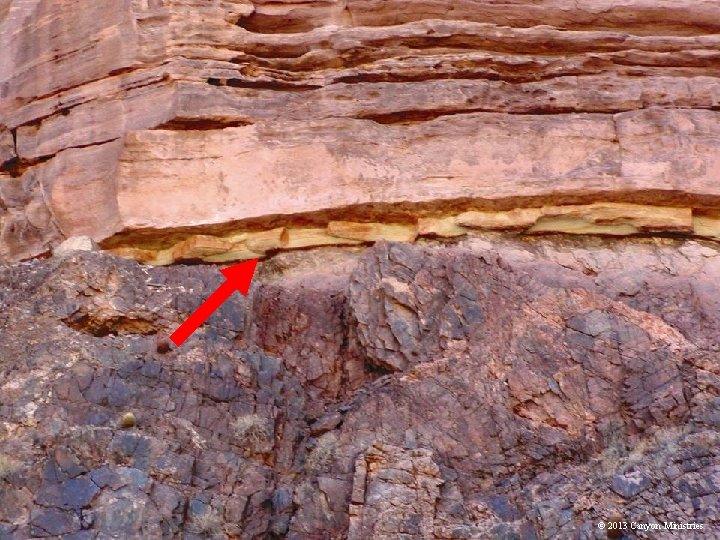 SLIDE of great unconformity? With arrow © 2013 Canyon Ministries 