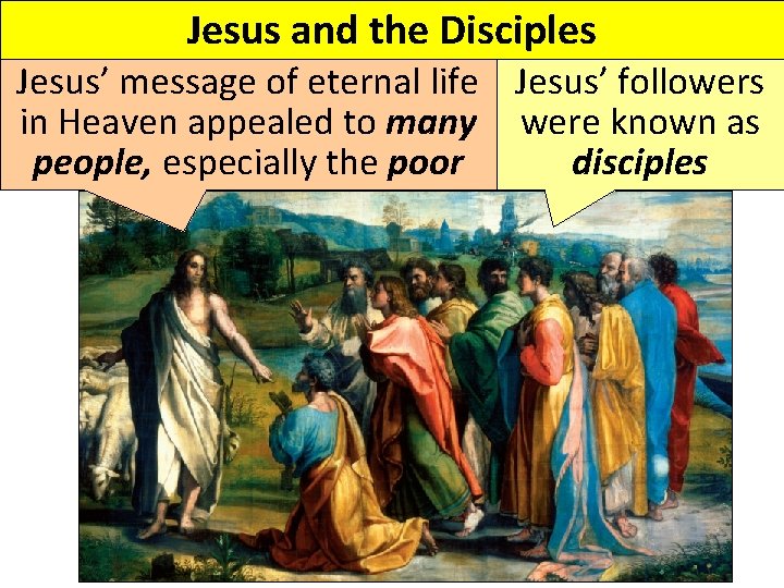 Jesus and the Disciples Jesus’ message of eternal life Jesus’ followers in Heaven appealed