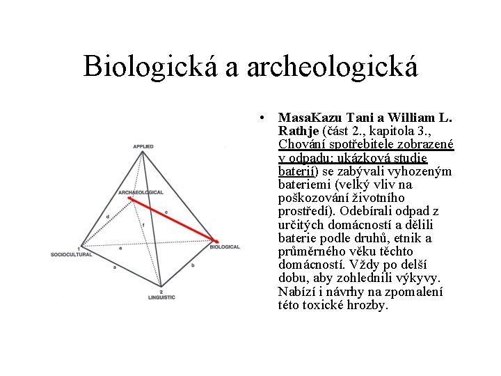 Biologická a archeologická • Masa. Kazu Tani a William L. Rathje (část 2. ,