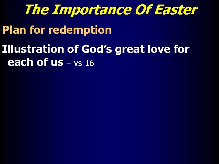 The Importance Of Easter Plan for redemption Illustration of God’s great love for each