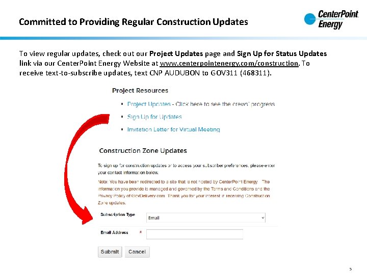 Committed to Providing Regular Construction Updates To view regular updates, check out our Project Committed to Providing Regular Construction Updates To view regular updates, check out our Project