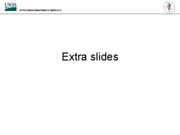 Extra slides 