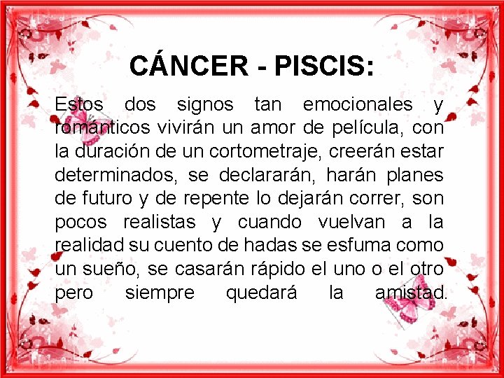 CÁNCER - PISCIS: Estos dos signos tan emocionales y románticos vivirán un amor de